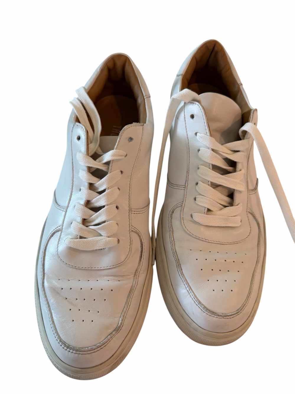 Thursday Men's White Leather Casual Sneakers - Minimal Design